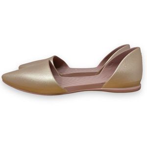 Native Women's Audrey Metallic in Chameleon D’Orsay Pointed Toe Flats Sz 8